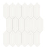 Nantucket White 2×5 Picket Mosaic Glossy