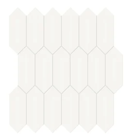 Nantucket White 2×5 Picket Mosaic Glossy Nantucket White 2×5 Picket Mosaic Glossy