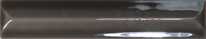 Nouvelle Charcoal 1×6 Vague Decorative Tile Gloss