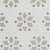 Nano Beiges 10×14 Snowflake Mosaic