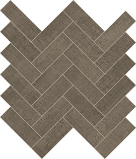 Fray Tobacco 1×4 Herringbone Mosaic Matte