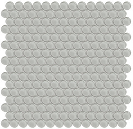 Bliss Element Glass Mist 12×12 Penny Round Mosaic