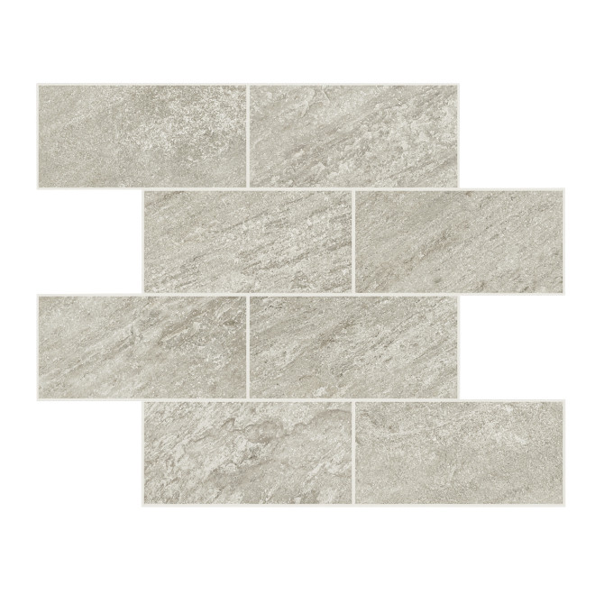 Element Silver 3×6 Brick Mosaic Matte
