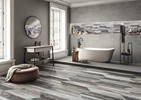 Enchant Oasis Chevron 8x40 and Listel Mosaic