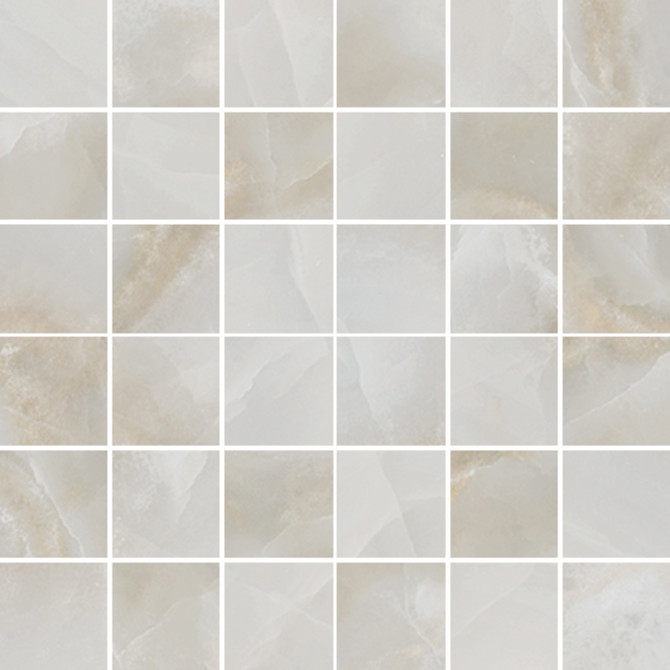 Onyx Light Grey 2×2 Mosaic Rectified