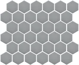 Back to Basics Silver 2″ Hexagon Mosaic