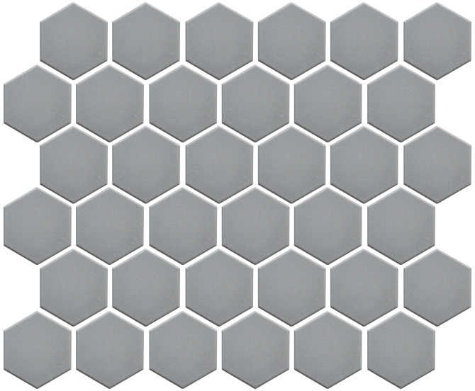 Back to Basics Silver 2″ Hexagon Mosaic