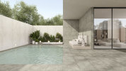 Untamed Flourish White 48x110, and Sage 24x48 and 24x24 2cm