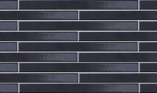 Arcaico Border Matt Black 1×9 Field Tile Bright