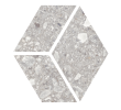 Santiago Light Gray 3D Hex Mosaic Rectified