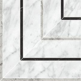 La Marca Carrara Gioia 8×8 Picco Mosaic Honed