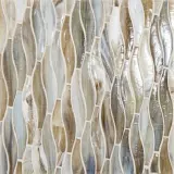 1×4-7/8 Swish Mosaic Iridescent