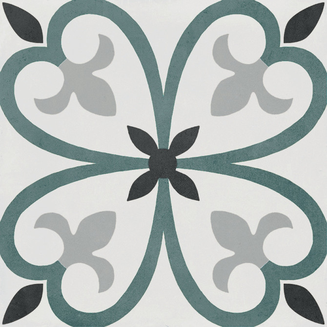 D_Segni Color Clover 8×8 Clover Decorative Tile Matte