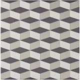 Encaustic Echoes Obsidian 8×8 Trek Decorative Tile