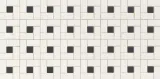 Unglazed Mosaics – Porcelain Ice White/Black 12×24 Windmill Mosaic