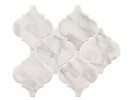 Ami White 6″ Arabesque Decorative Tile Matte Rectified