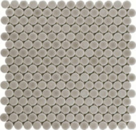 Mosaics Light Taupe 3/4″ Penny Round Mosaic