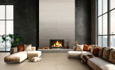 Imprint Warm Underglazed Ombre 48x110 and Warm Intaglio 48x48