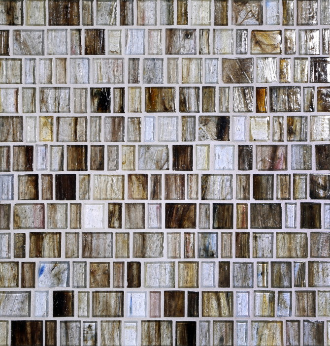 Haisen Sorrel 13×14 Barcode Mosaic Natural