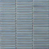 Yohen Border Turquoise Blue 1/2×4 Corner Mosaic (12″ Glazed Edge)