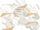 Luce Grey 10×14 Rame Decorative Tile Satin Rectified