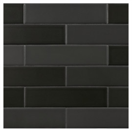 TrueTones Porcelain 16 Shades Of Black  Matte 2-1/2×10 Field Tile