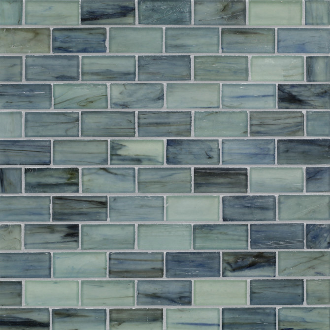 Haisen Azuline 1×2 Mosaic Silk