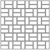 Reverso 1×2 Brick Mosaic Matte Rectified