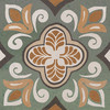 Tuscany Green 8×8 Classic Mix Decorative Tile