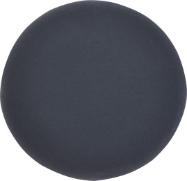 Cursive Charcoal 4×4 Circle Glossy