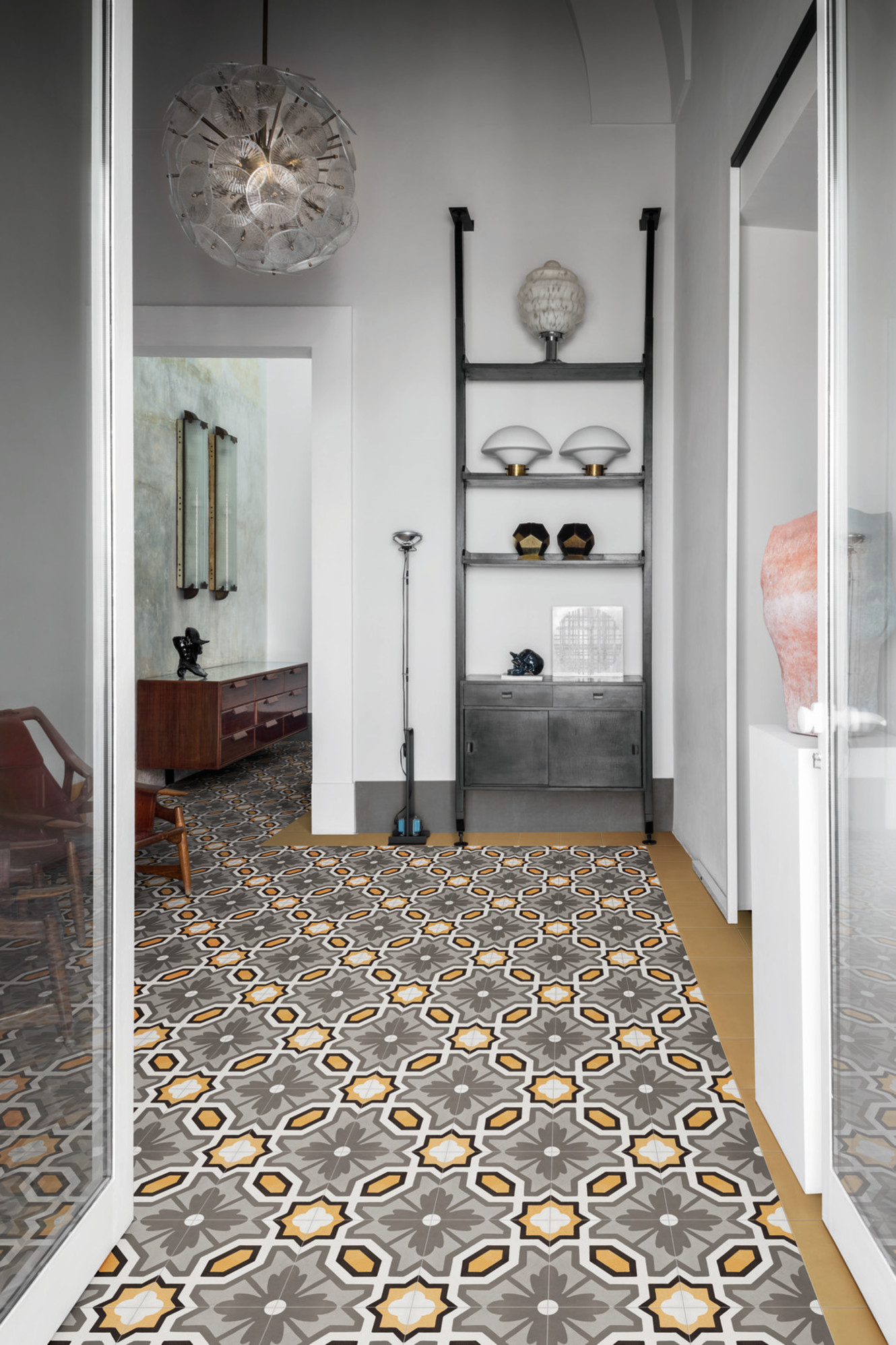 D_Segni Color Mustard 8x8 and Honeycomb Deco 8x8