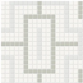 Nantucket Moss Blend 11×11 Link Pattern Mosaic Matte