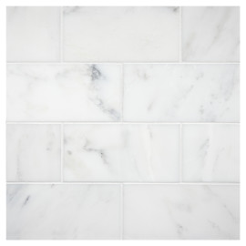 Fine Mosaic Works Asian Carrara Ultra Premium Honed 3×6 Field Tile Honed