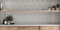 Accent Bleu Hexy Blue Mosaic