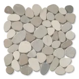 Pebble Sepia 12×12 Level Pebble Mosaic Honed