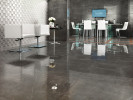 Marvel Grey Stone 30x30 Polished, Moon Mosaico 3D 12x12