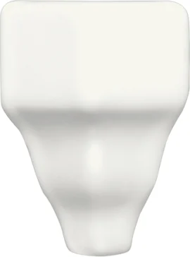 Delray White Caps Chair Molding End Cap for 6″ Molding Glossy Delray White Caps Chair Molding End Cap for 6″ Molding Glossy
