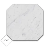 Clipped Bianco Carrara 12×12 Octagon Honed Clipped Bianco Carrara 12×12 Octagon Honed