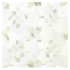Specialty Mosaic Collection Asian Carrara Ultra And Calacatta Gold 12×12 Lucid Mosaic