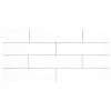 Precision Ceramic Super White Super Gloss 6×24 Wall Tile Gloss