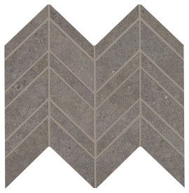 Gallery Dark Gray 12×13 Chevron Mosaic Mixed