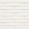 6th Avenue White 1×6 Mosaic Glossy