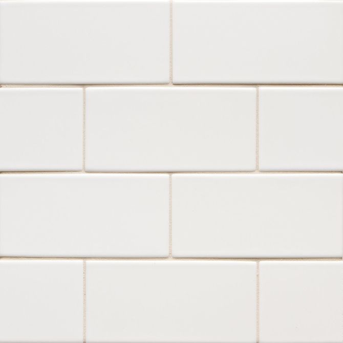 6th Avenue White 3×6 Field Tile Glossy