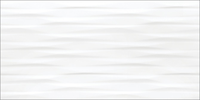 Frieze White 12×24 Recede Decorative Tile Glossy Rectified