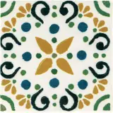 Cotto Revival Marbella 4×4 Decorative Tile Glossy