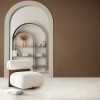 Atelier White Sand 24x24 and 1x3 Mosaic