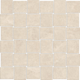 Caspar Ivory 2×2 Basketweave Mosaic Matte
