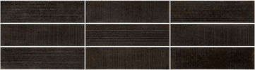 Cromatica Smoke 2-1/2×9 Ribbed Decorative Tile Glossy