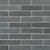 Thin Brick Lime Black 2×8 Mosaic Tumbled