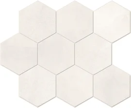 Aquarius White 4×4 Hexagon Mosaic Aquarius White 4×4 Hexagon Mosaic